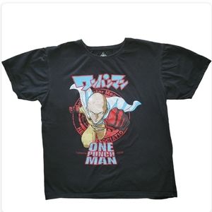 M(JPN)size One Punch Man T-shirt Saito Black from Japan Rare